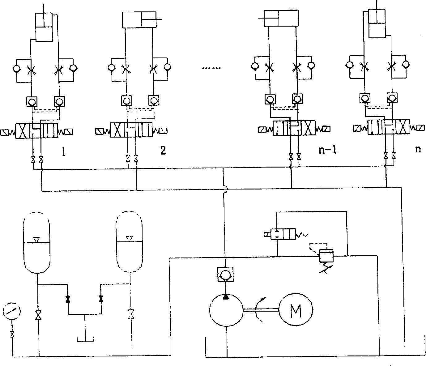 Measuring method for leakage of hydraulic system and its application