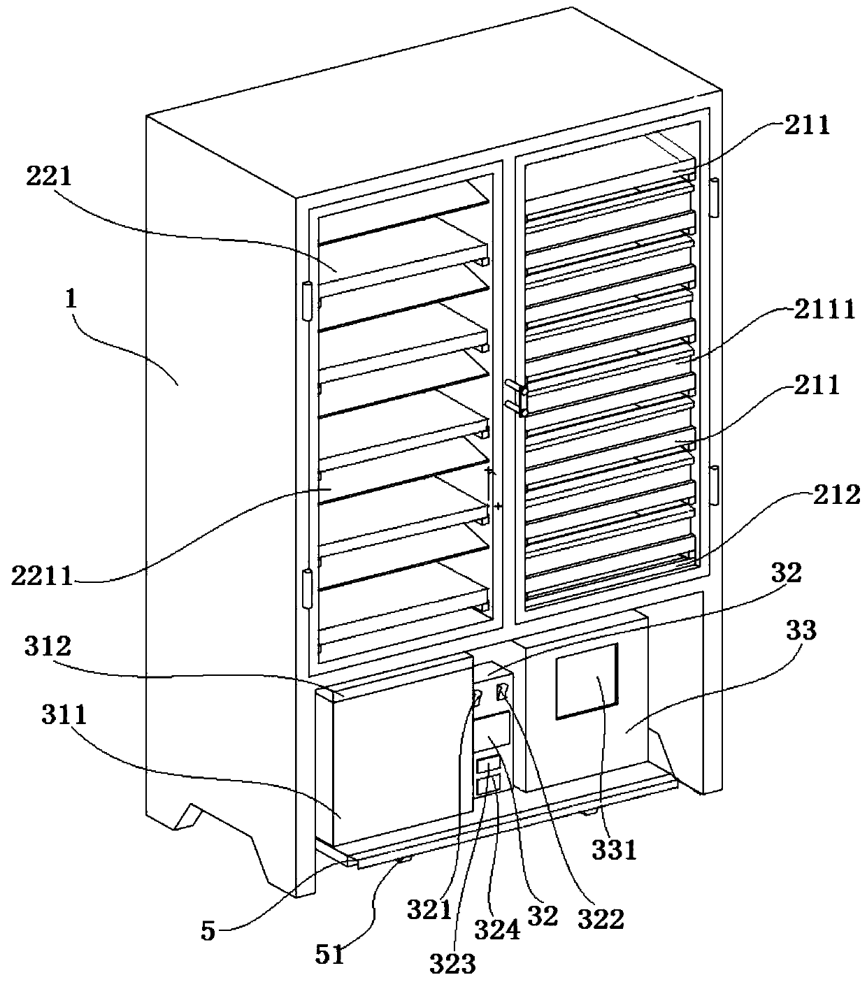 Cement test part curing box with uniform temperature and humidity