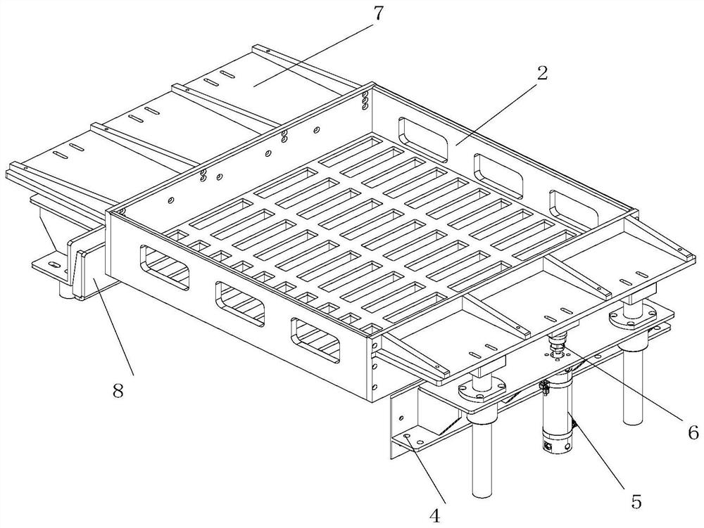 Automatic pasting device for square battery insulation meson