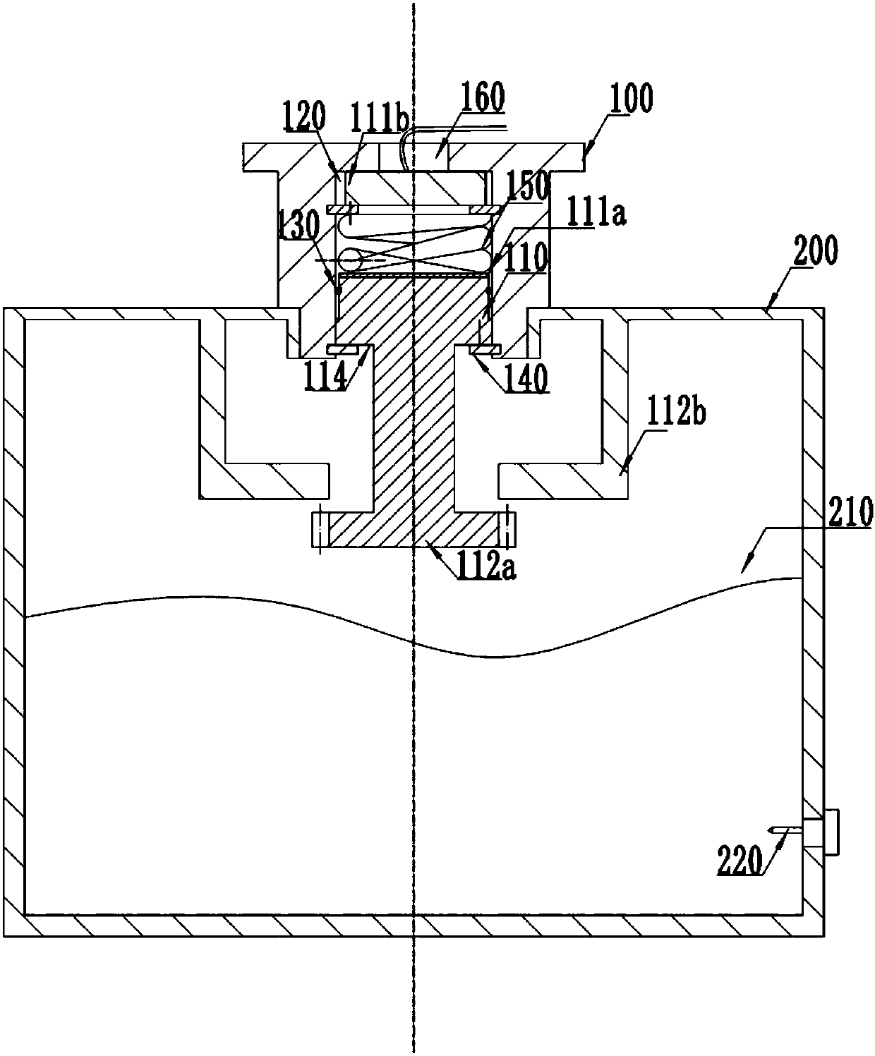 Expansion water tank cover capable of preventing people from being scalded under high temperature of engine, expansion water tank and control method of expansion water tank