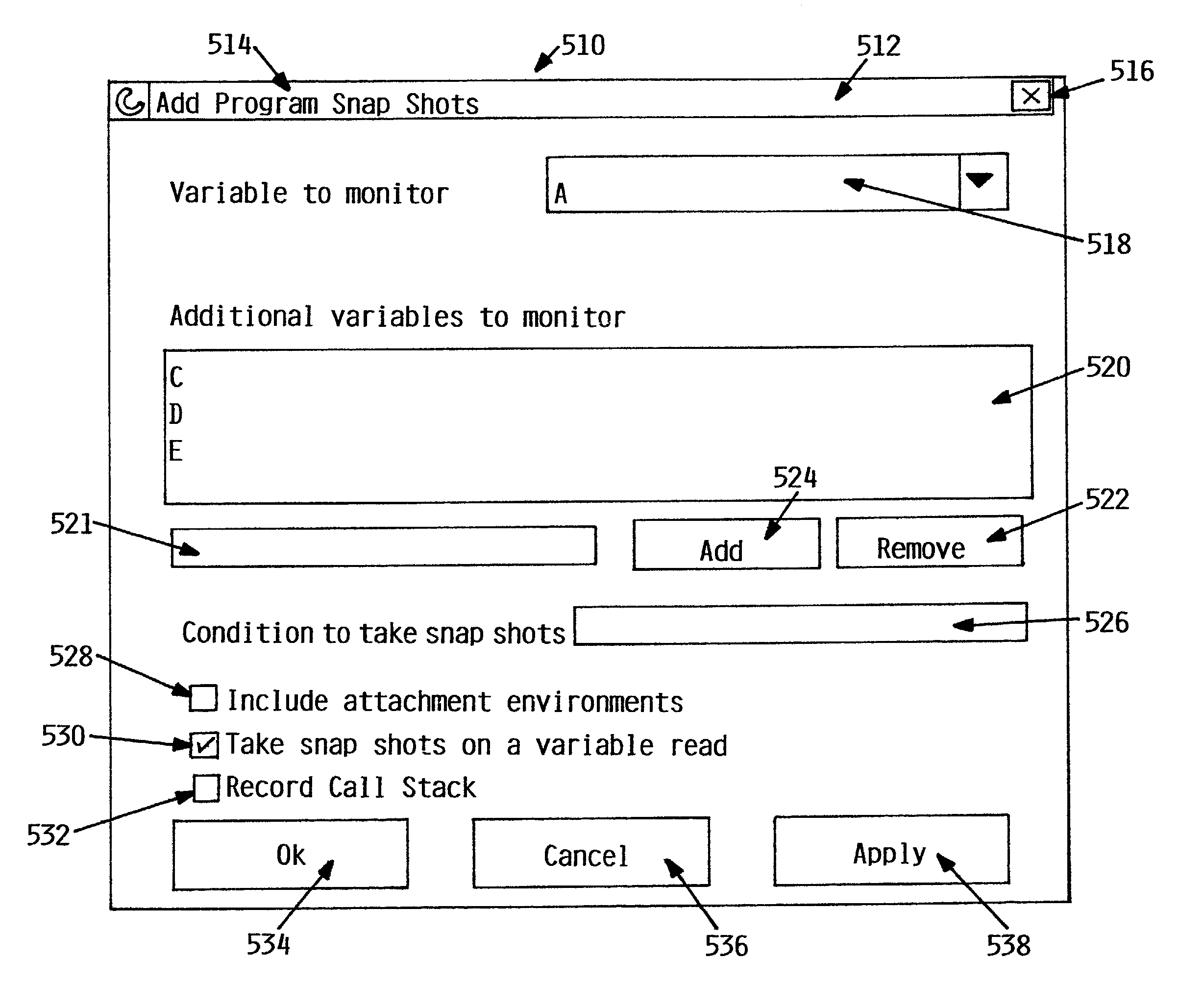 Storing and restoring snapshots of a computer process