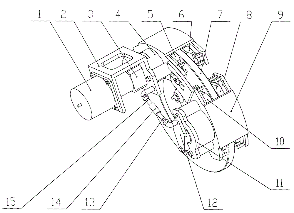 A composite electromechanical brake