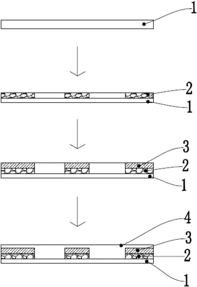 Production method for travertine-like ceramic tiles