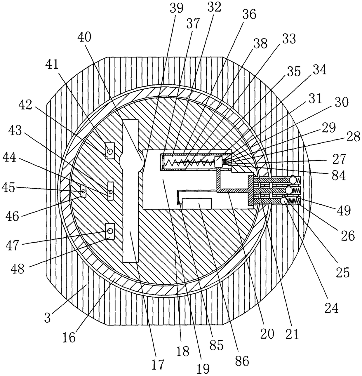 Hockey lock system with active alarm