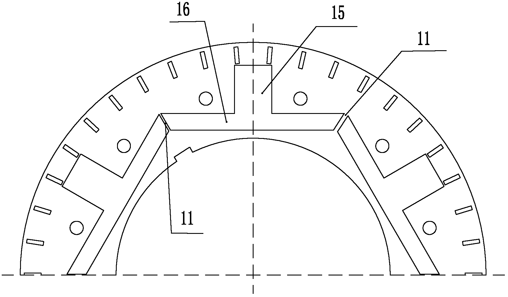 Rotor punching sheet for permanent magnet motor and rotor