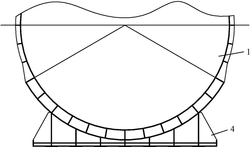 Auxiliary device for shield tunneling machine to reach receiving position and auxiliary receiving construction method