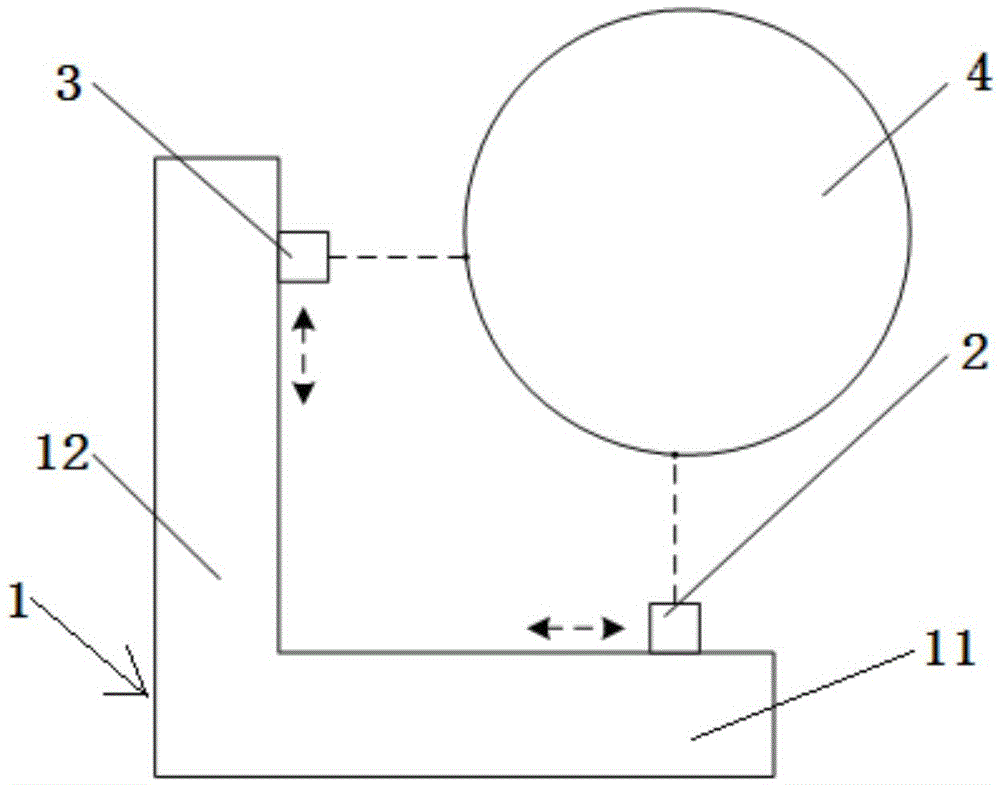 Laser-displacement-sensor-based journal axle center measurement apparatus, and measurement and calibration methods thereof