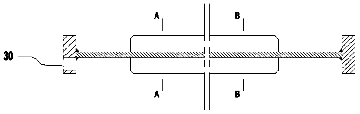 Cooling shaft piston