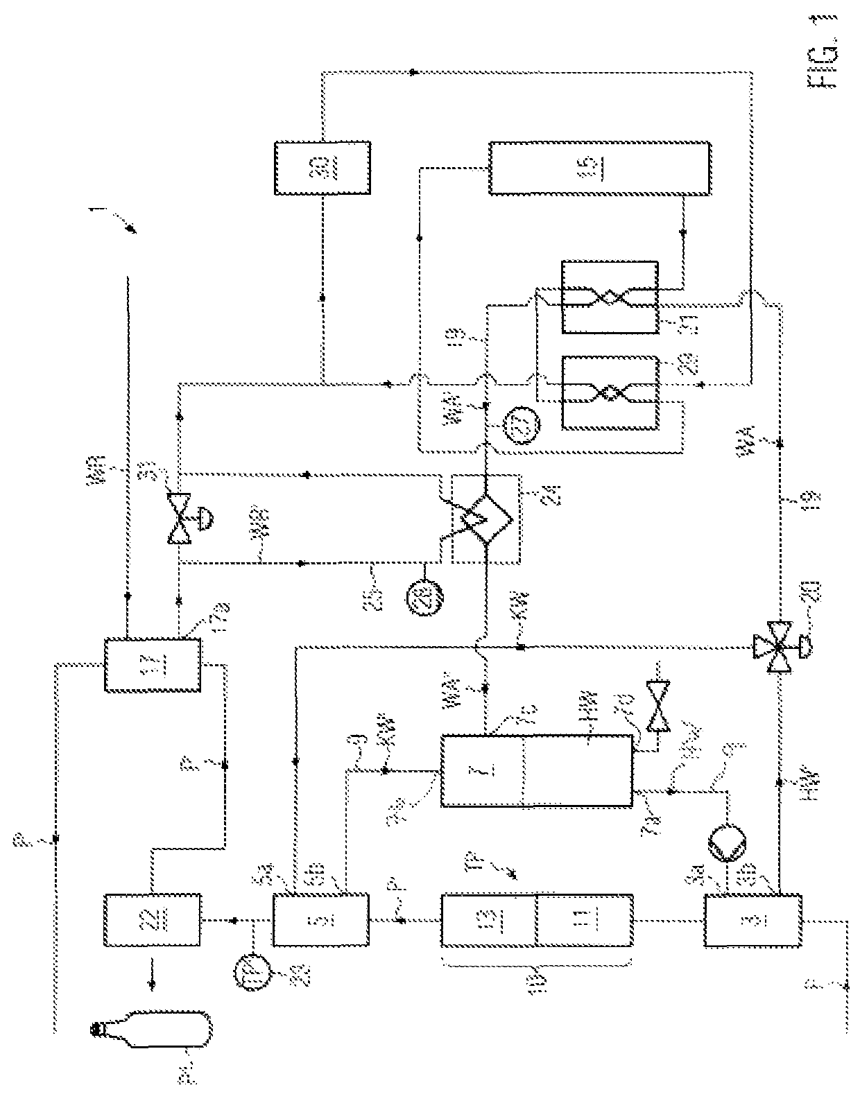 Method and device for heating a liquid product