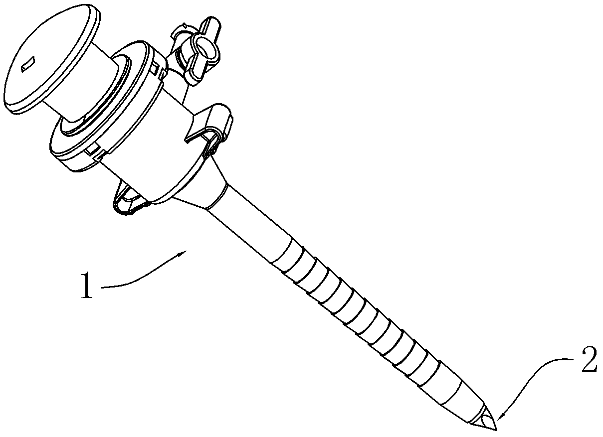 Manufacturing method of cannula puncture outfit for disposable laparoscope and puncture outfit for implementing same