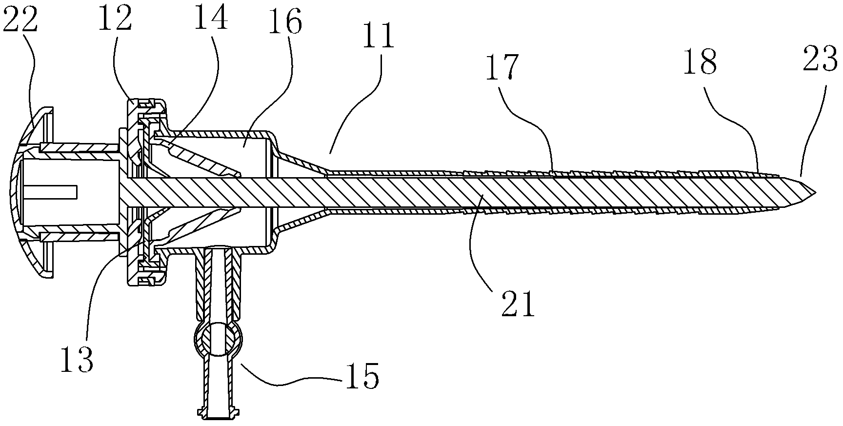 Manufacturing method of cannula puncture outfit for disposable laparoscope and puncture outfit for implementing same