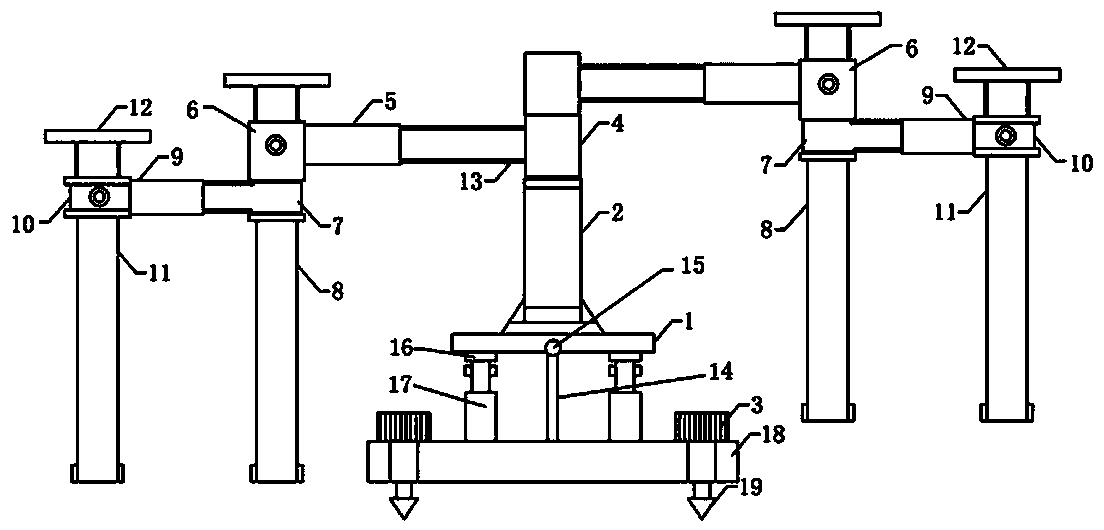 Rock stratum drilling positioning device for geological exploration