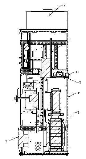 Air cooling heat-removal system of photovoltaic inverter cabinet