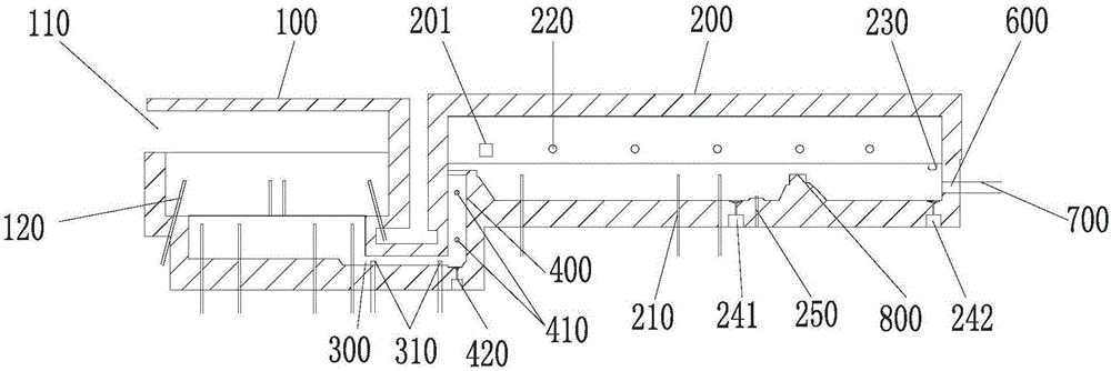 Melting furnace for TFT (thin film transistor) glass