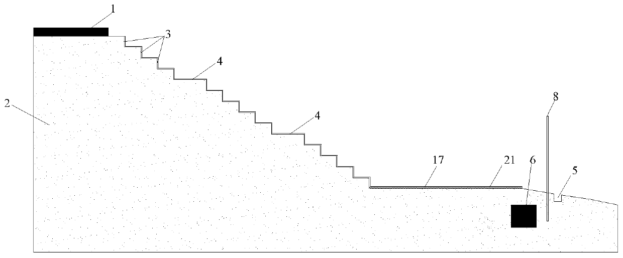 Foam light soil high-filled subgrade broadening construction method