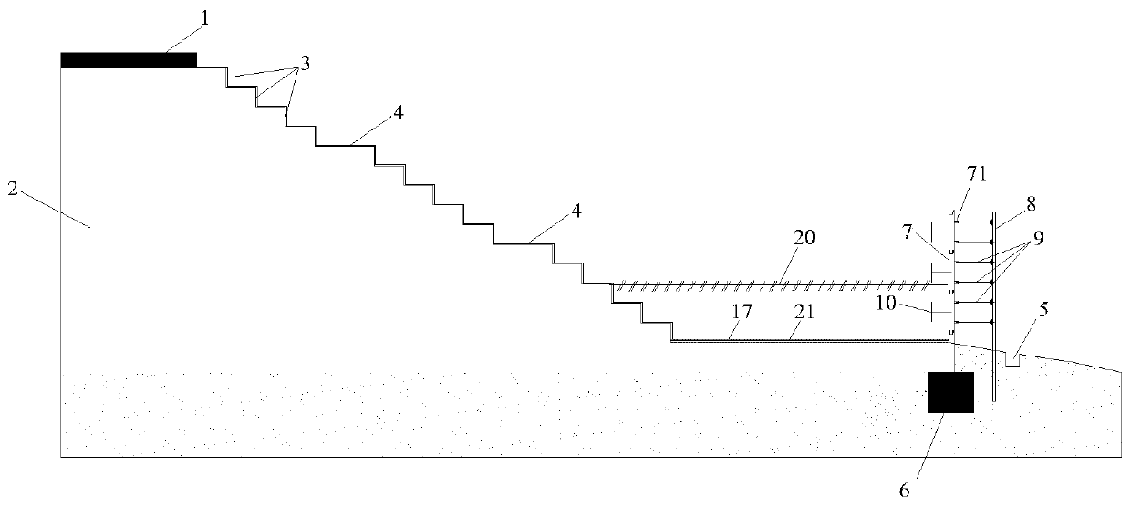 Foam light soil high-filled subgrade broadening construction method