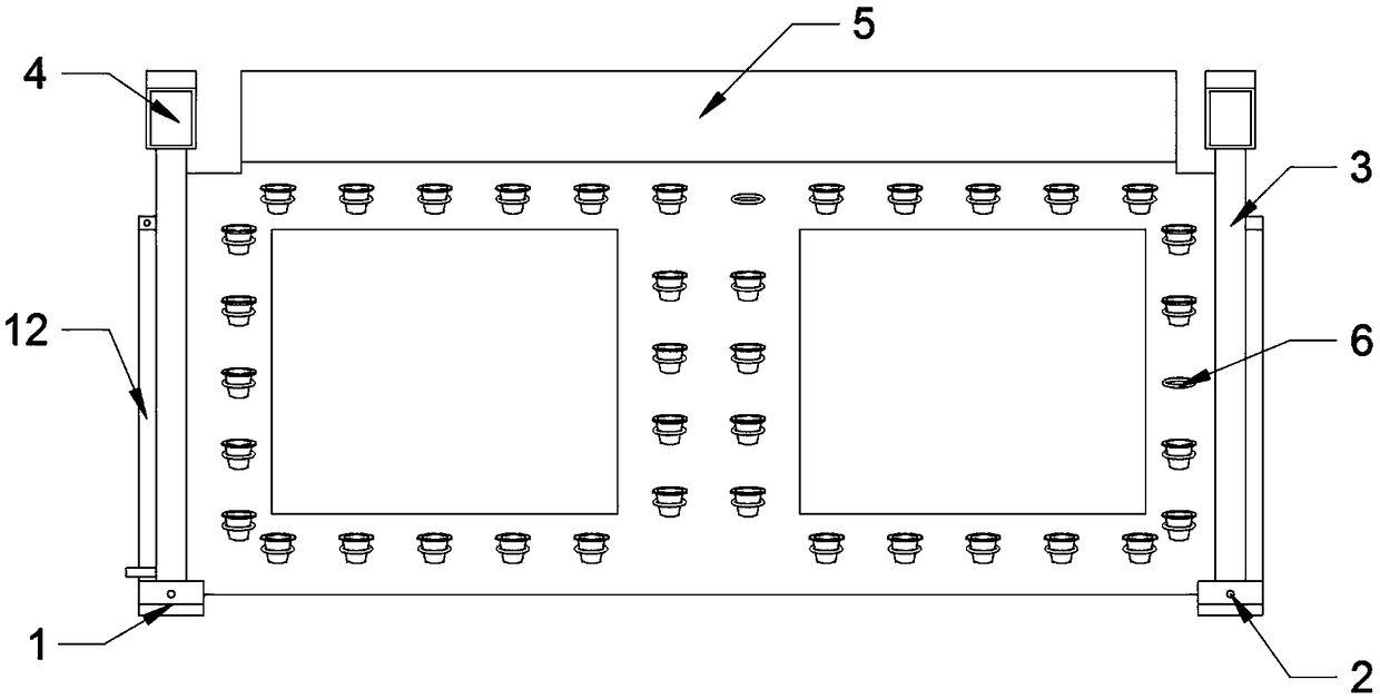 Dust-blocking type constructional engineering retaining structure