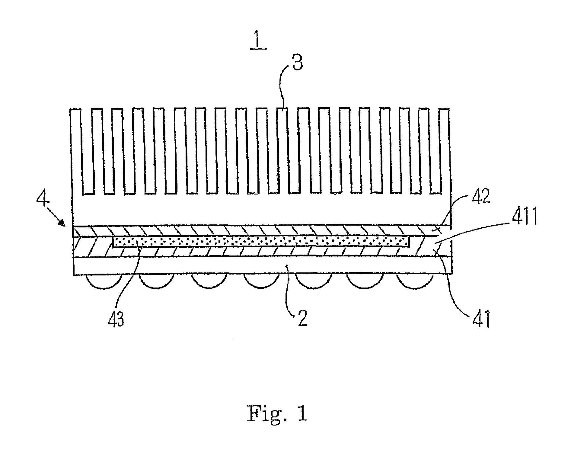 Electronic component and radiating member, and method of manufacturing semiconductor device using the component and member