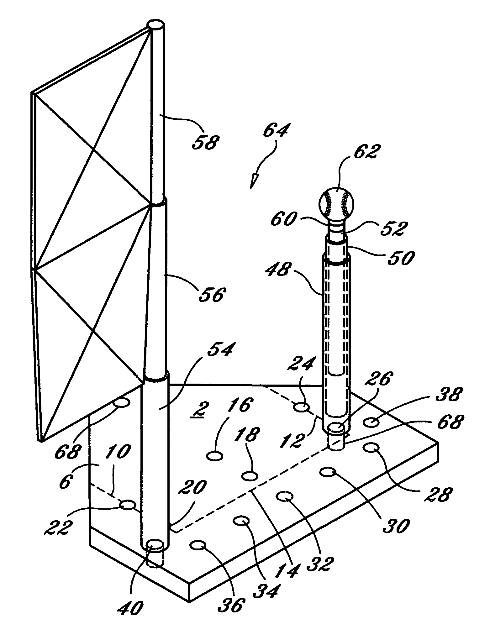 Baseball practice device