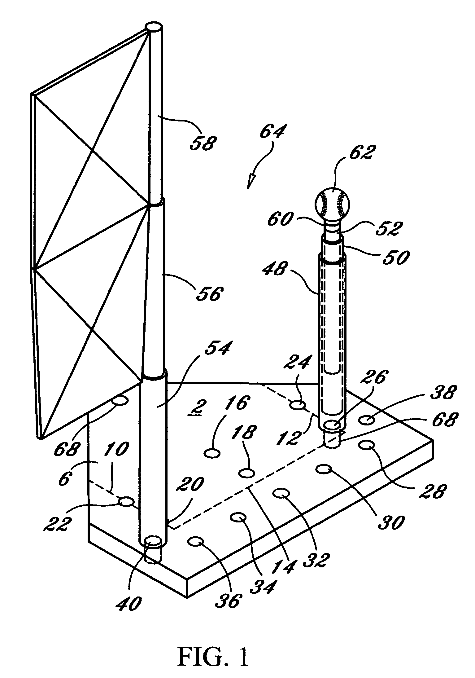 Baseball practice device