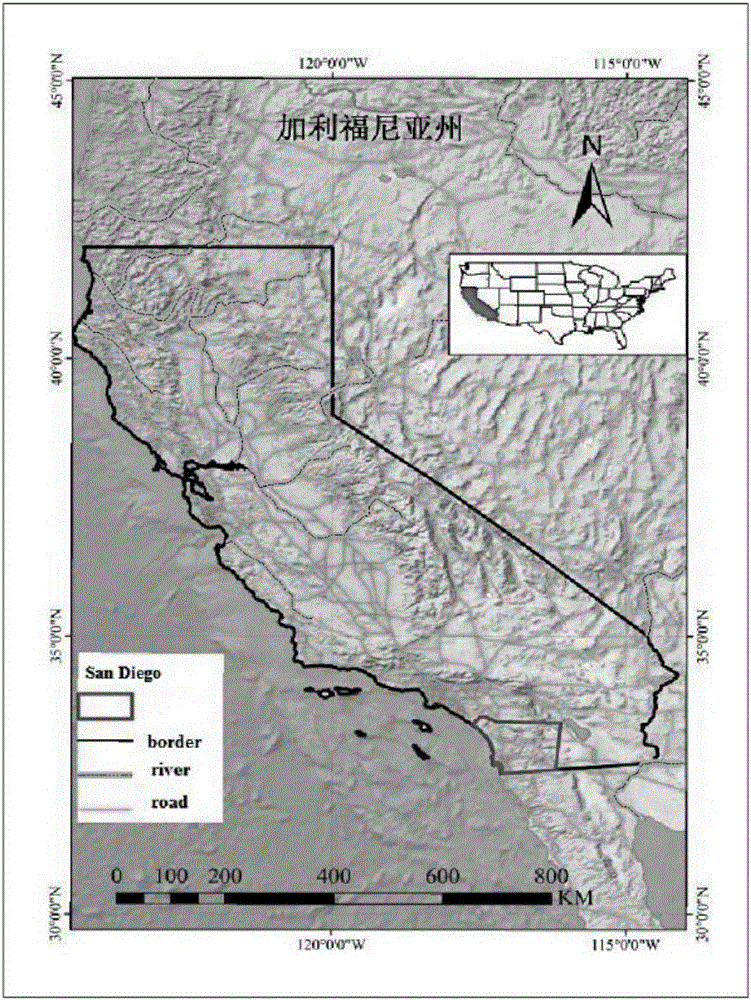 Forest fire fire point detection method based on MODIS