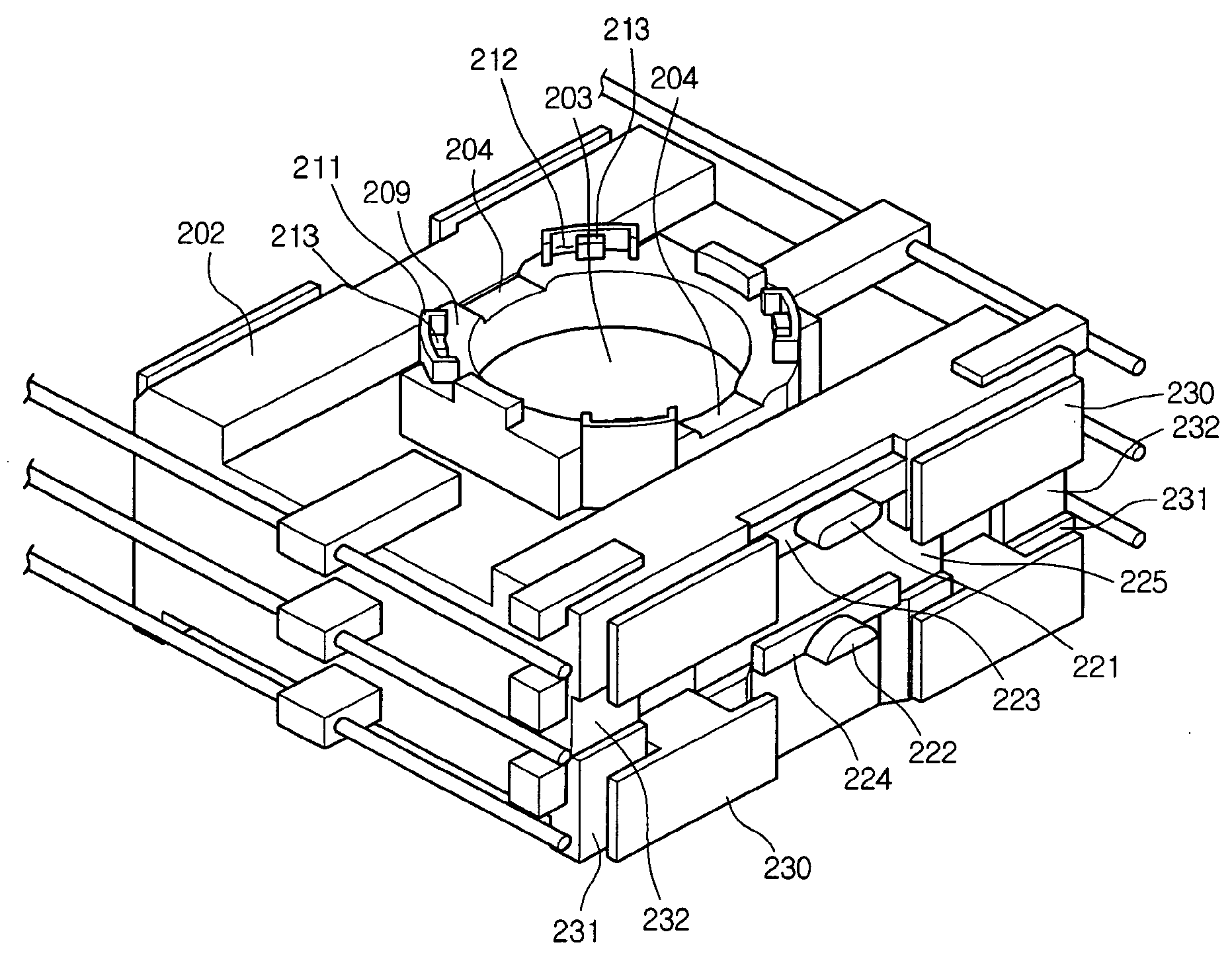 Optical pickup actuator