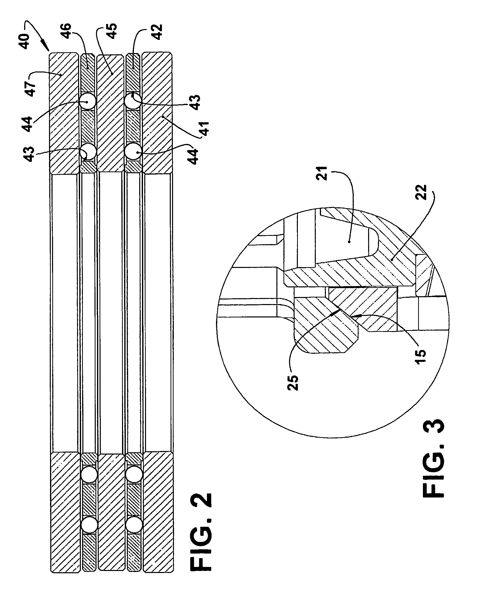 Bearing arrangement for a centrifugal casting machine