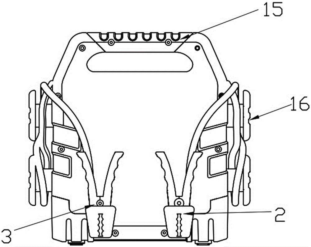 Large power automatic switching type vehicle starting power supply