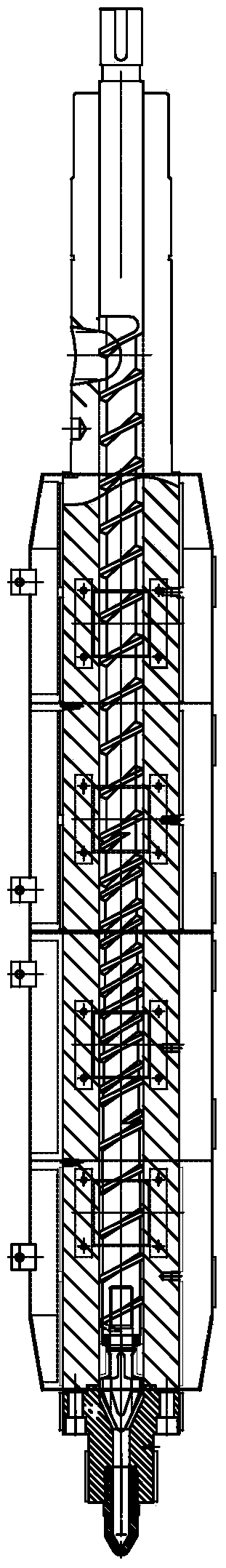 Device and method for controlling temperature of plastic melting barrel of injection molding machine or extruder