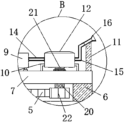 Irrigation device capable of uniformly sprinkling and irrigating for grain planting