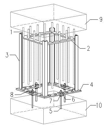 Adjustable locating device for steel structural support