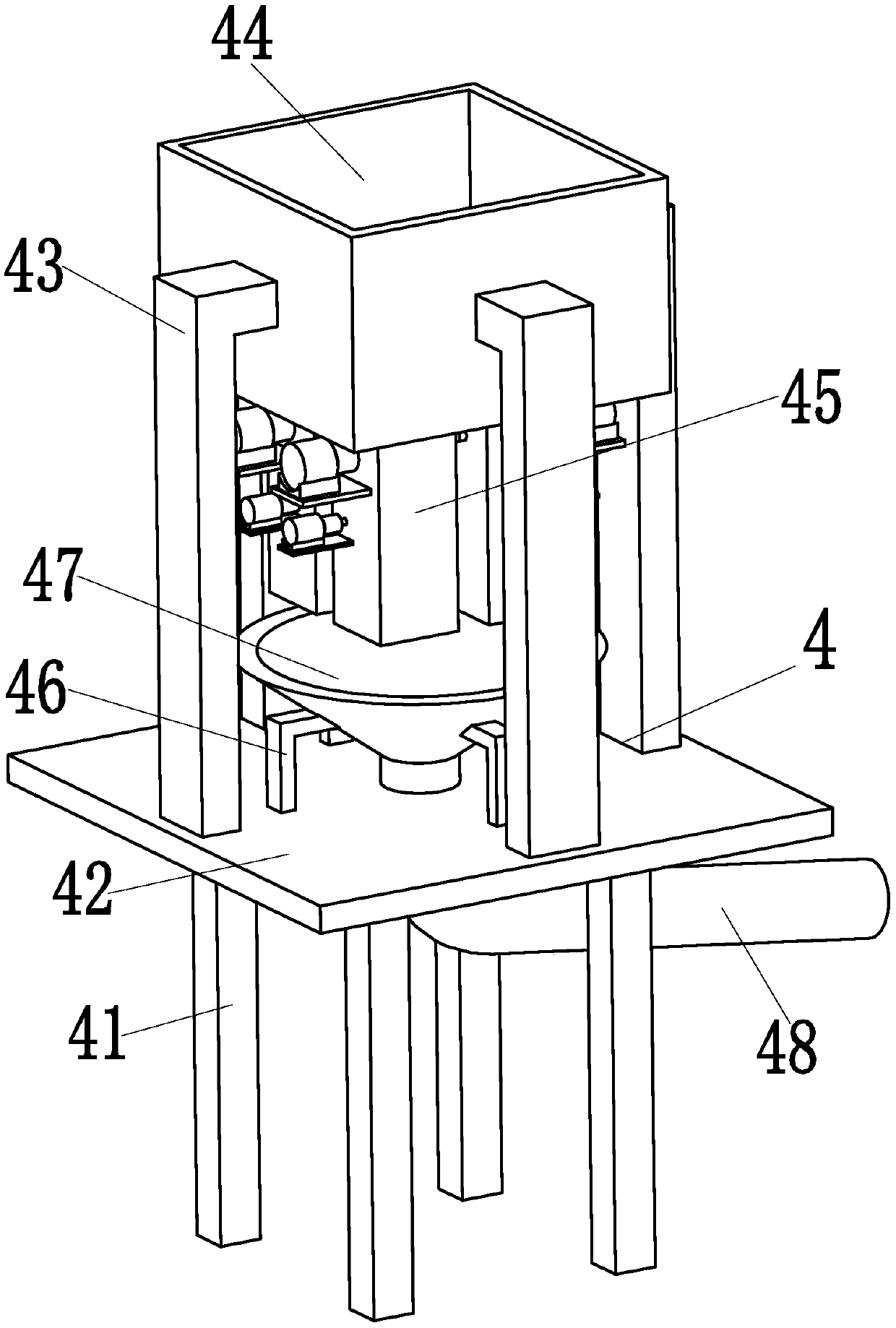 A kind of secondary recycling equipment for rubber