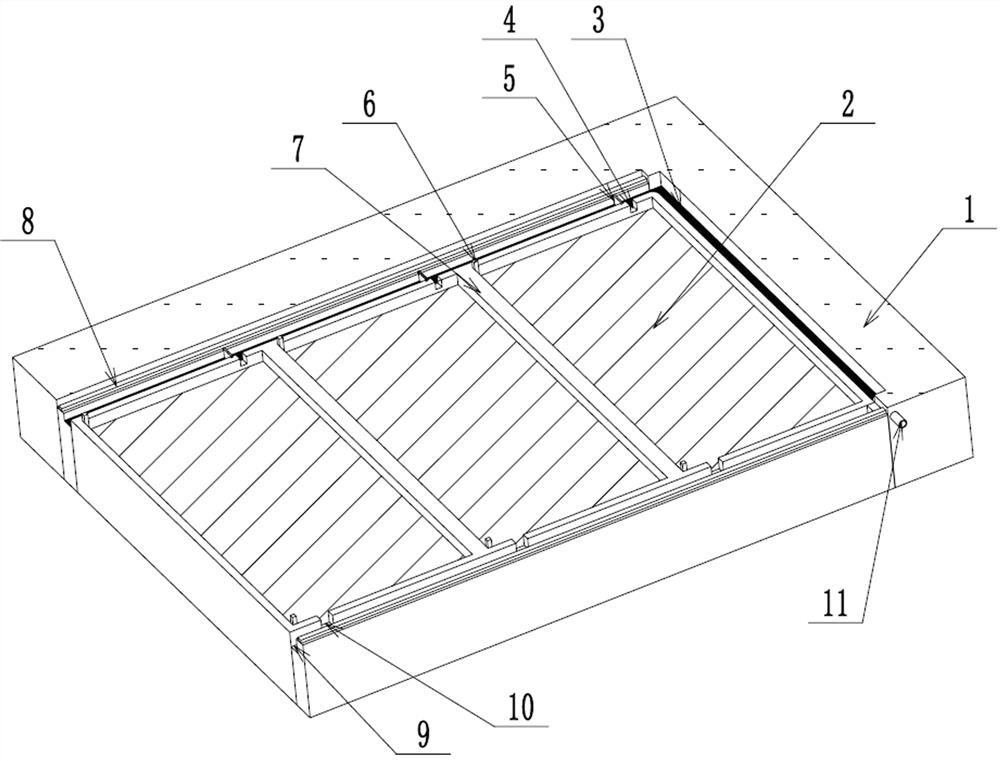 Seedling raising yard of hard-base permeable seedling bed