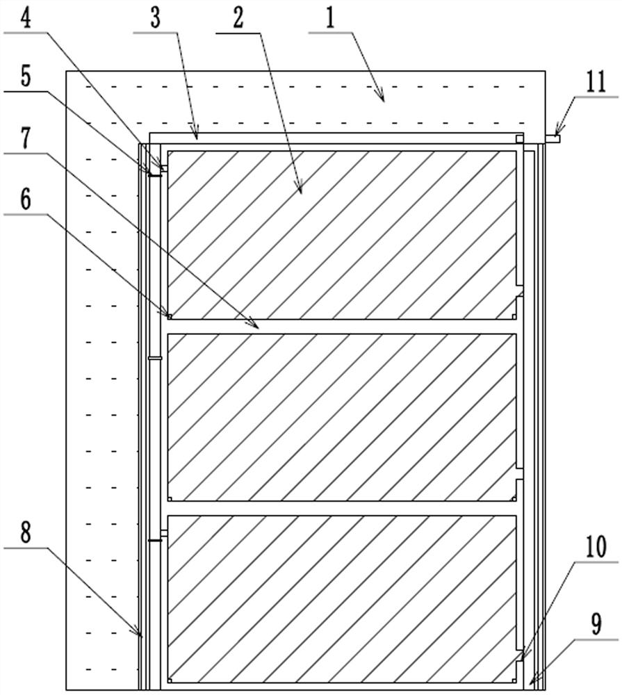 Seedling raising yard of hard-base permeable seedling bed