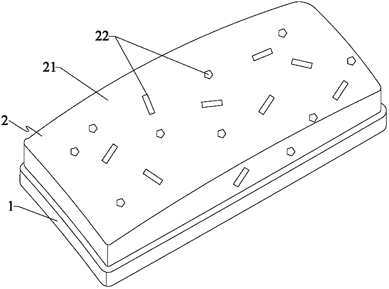 Silicon carbide rubber sanding block for polishing and grinding glazed tile