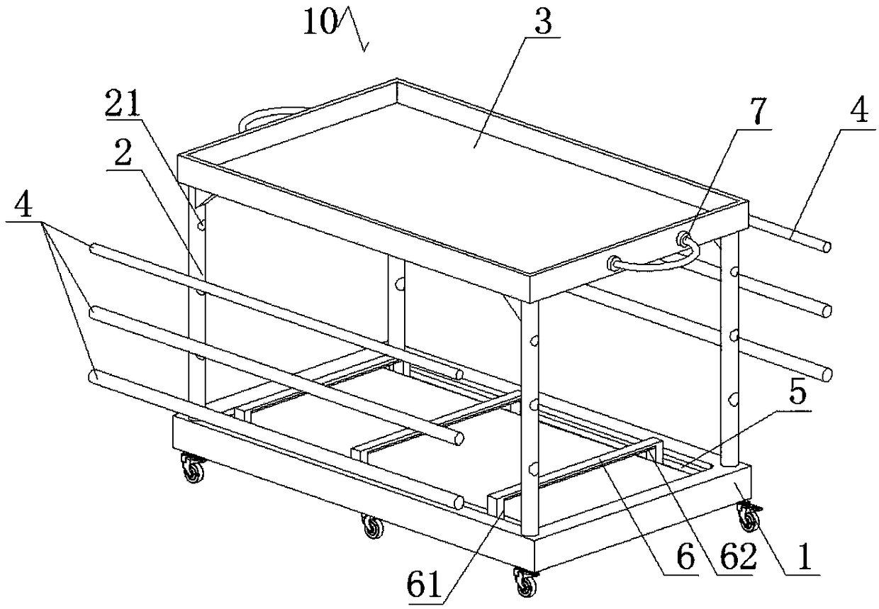 Multifunctional turnover box for flocking production