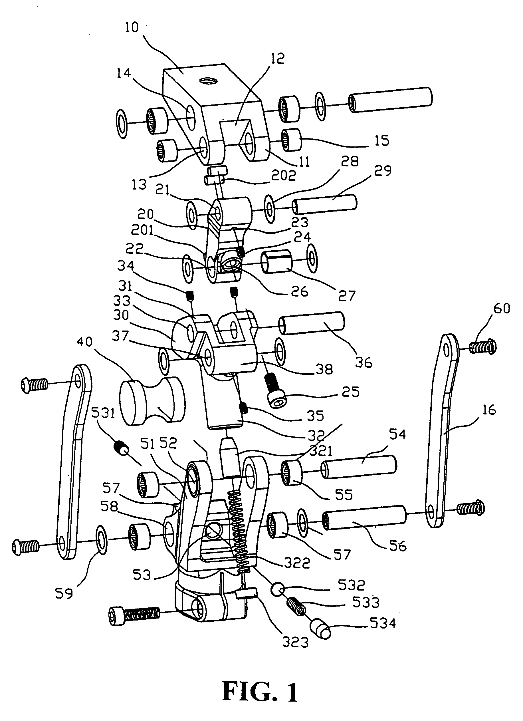 Prosthetic knee joint structure