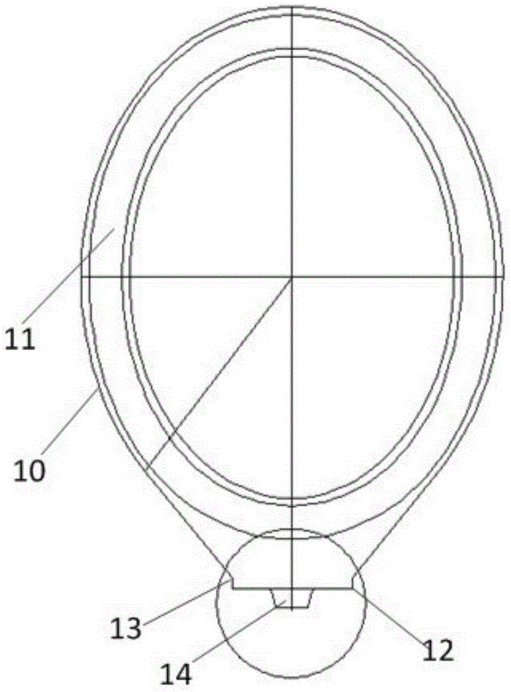 Dry-type transformer high-pressure casting body and casting tool for casting tapping terminal of same