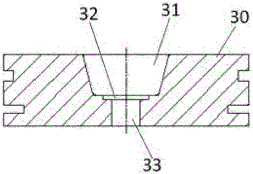 Dry-type transformer high-pressure casting body and casting tool for casting tapping terminal of same