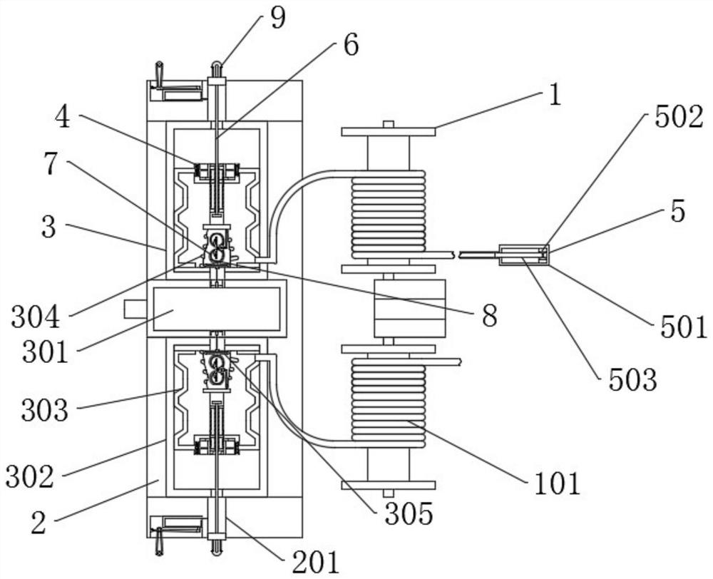 An inner wall loss measuring device for power pipelines