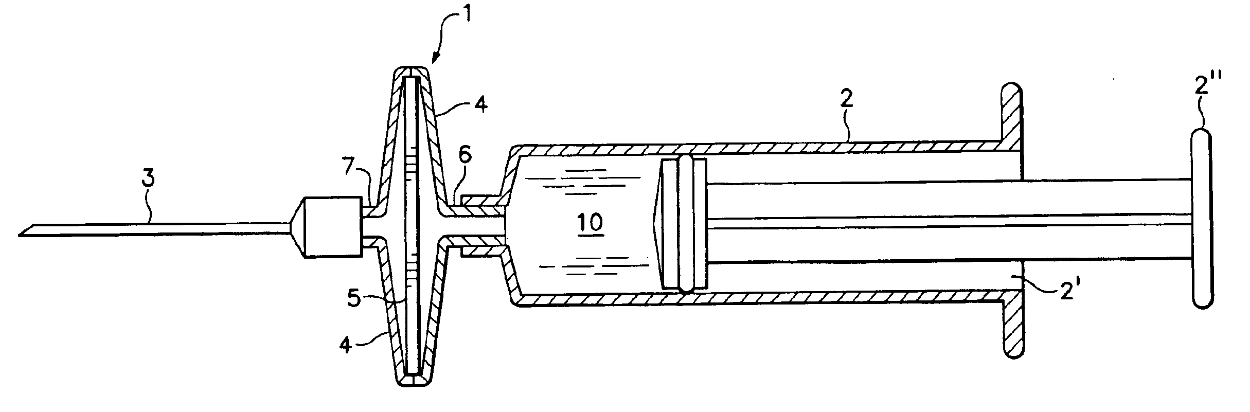 Genetic vaccination device and process for forming an injection therefor