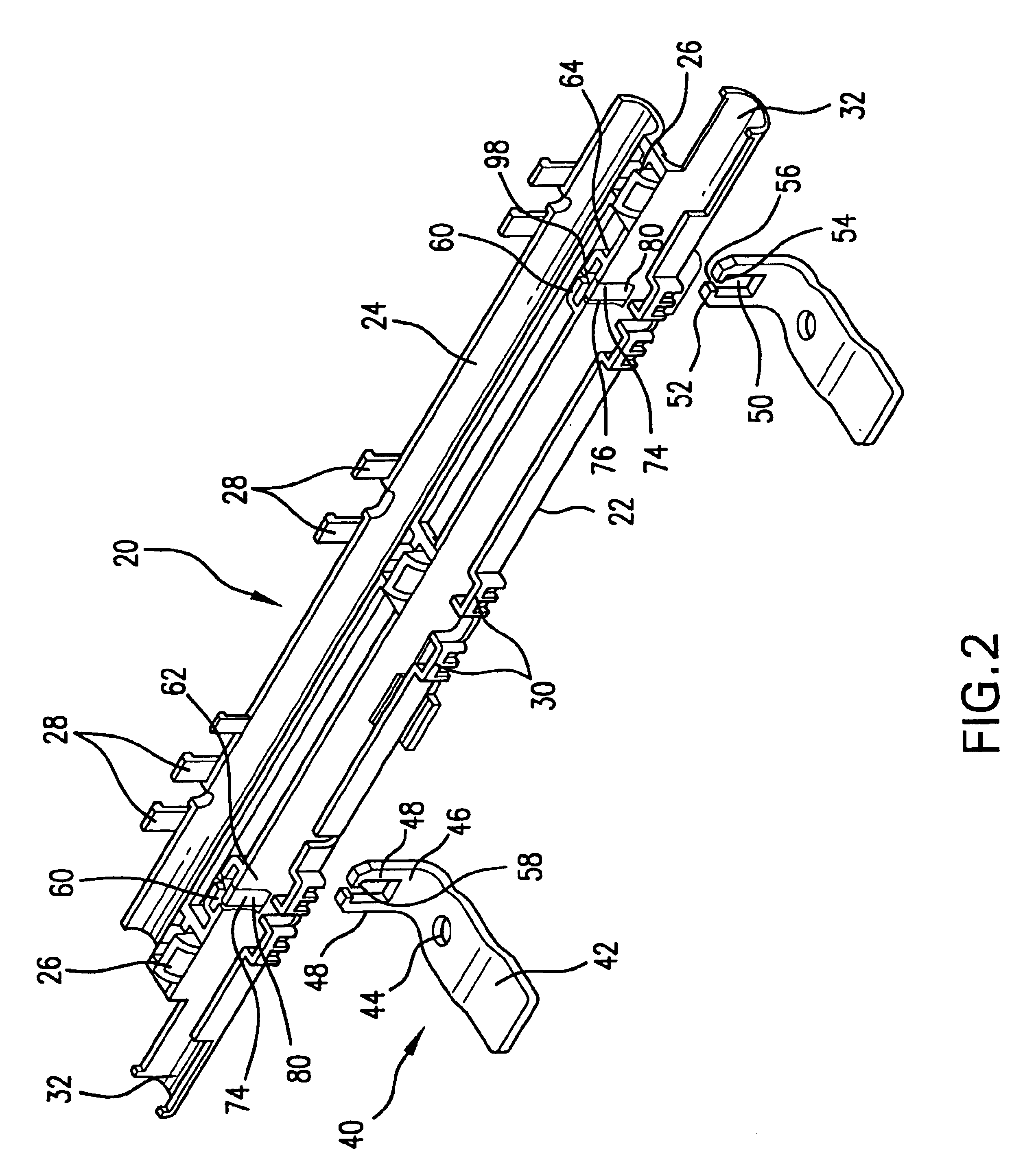 Mounting device for a wire harness shield