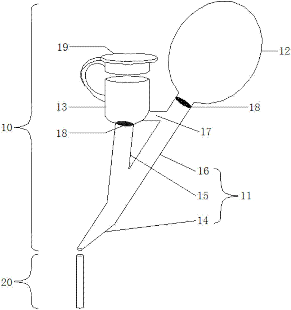 Castration-free pollination device and method