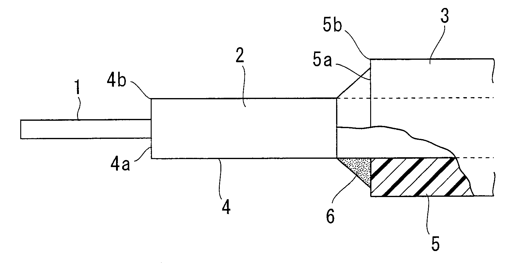 Method of producing a ferrule with an optical fiber