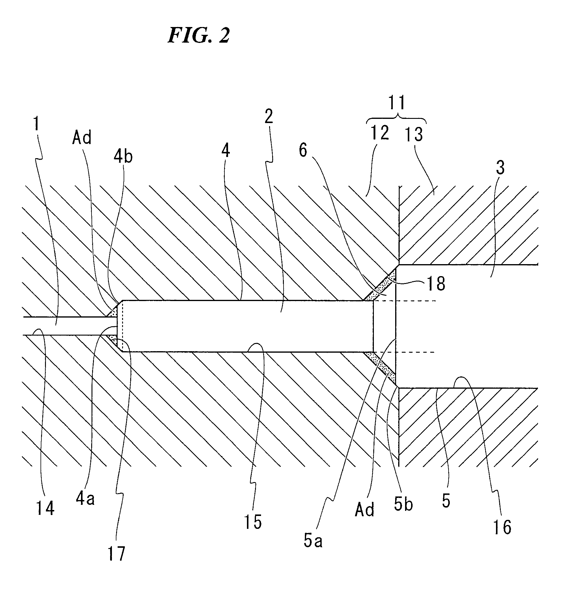 Method of producing a ferrule with an optical fiber