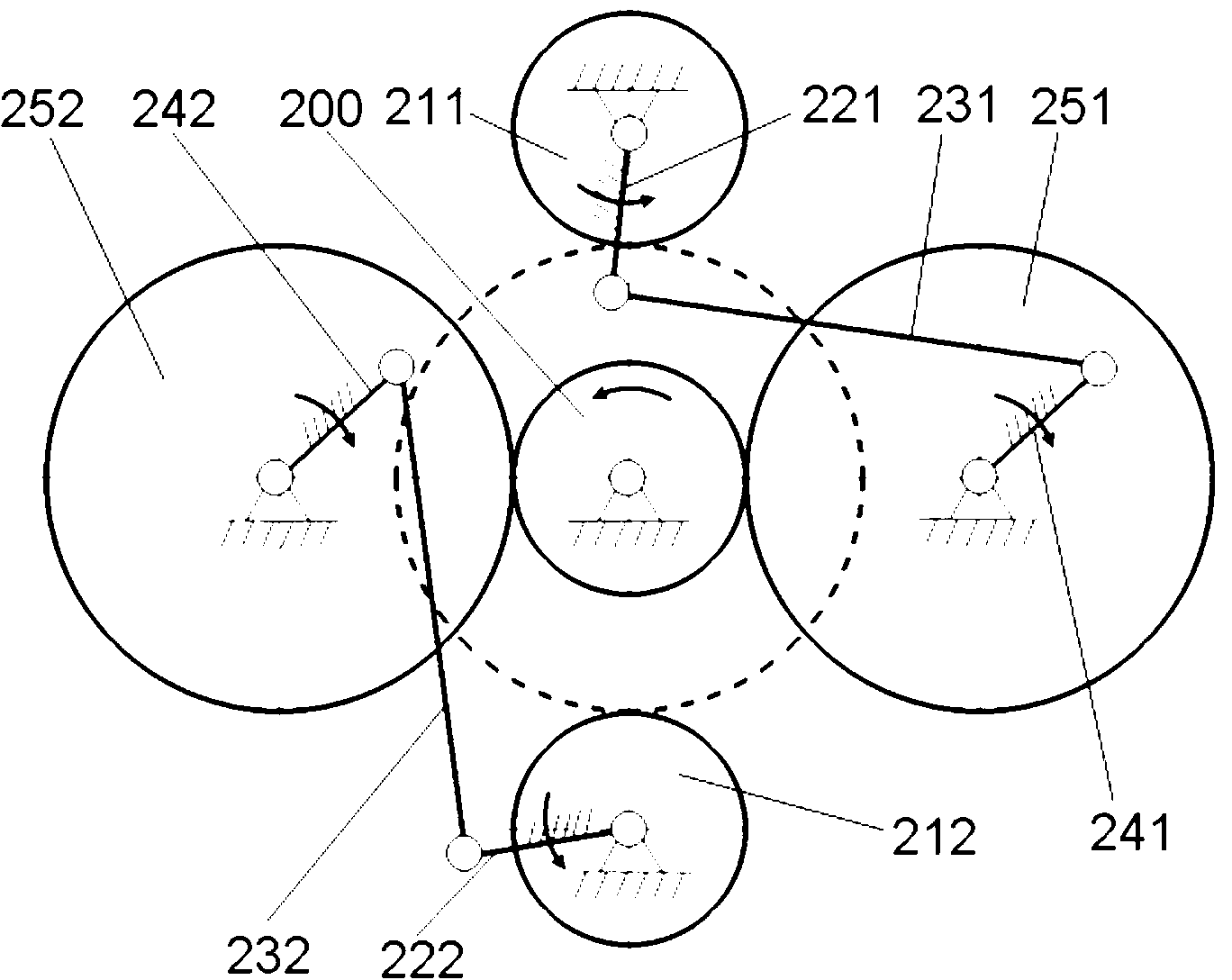 Ordinary gear train and non-uniform transmission mechanism combined power transmission device