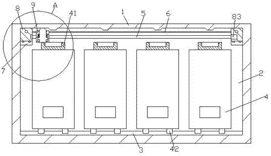 Mobile phone charging device for public places