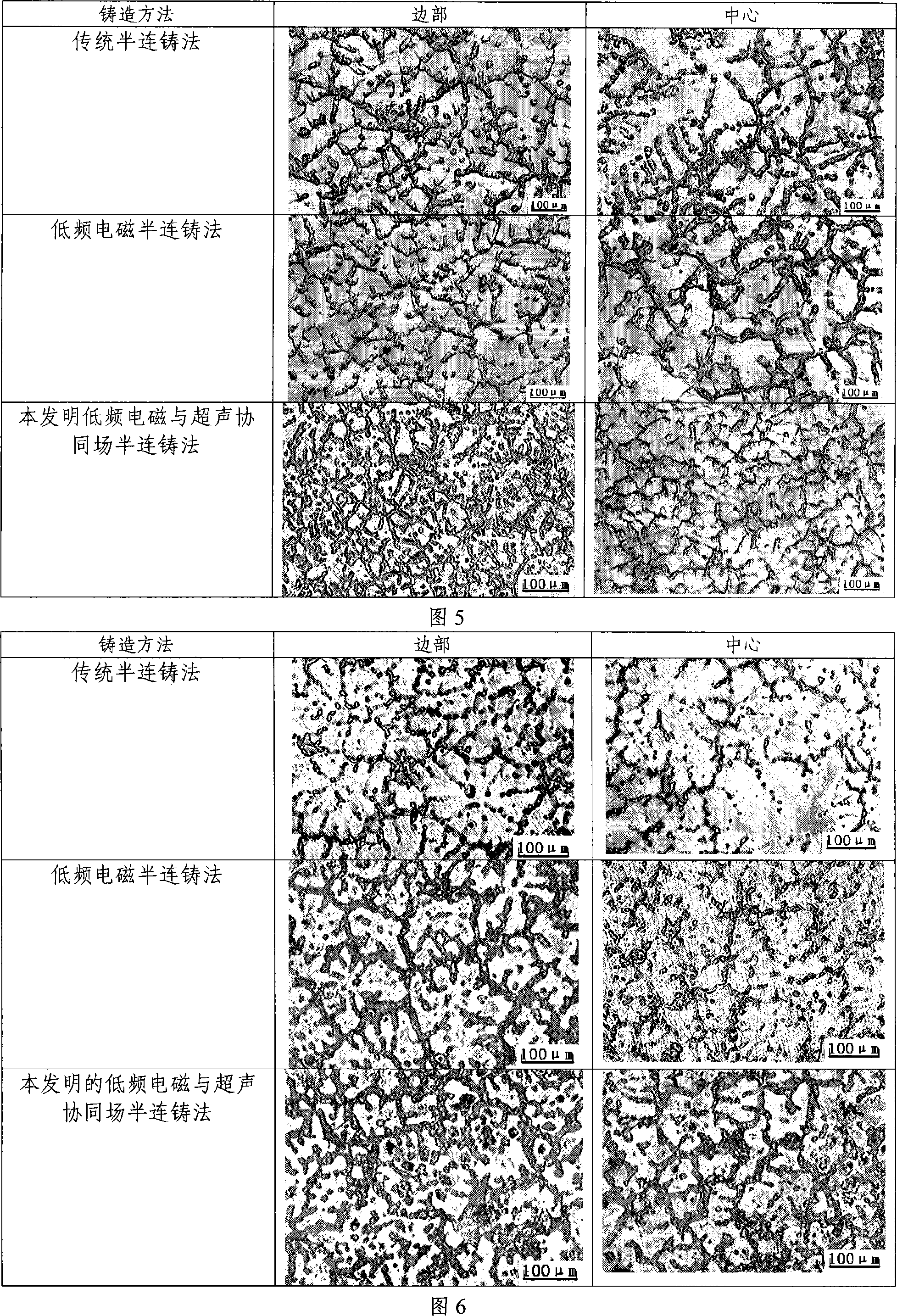 Vertical semi-continuous light alloy ingot casting process and apparatus with cooperation of power ultrasound wave and low frequency electromagnetic wave