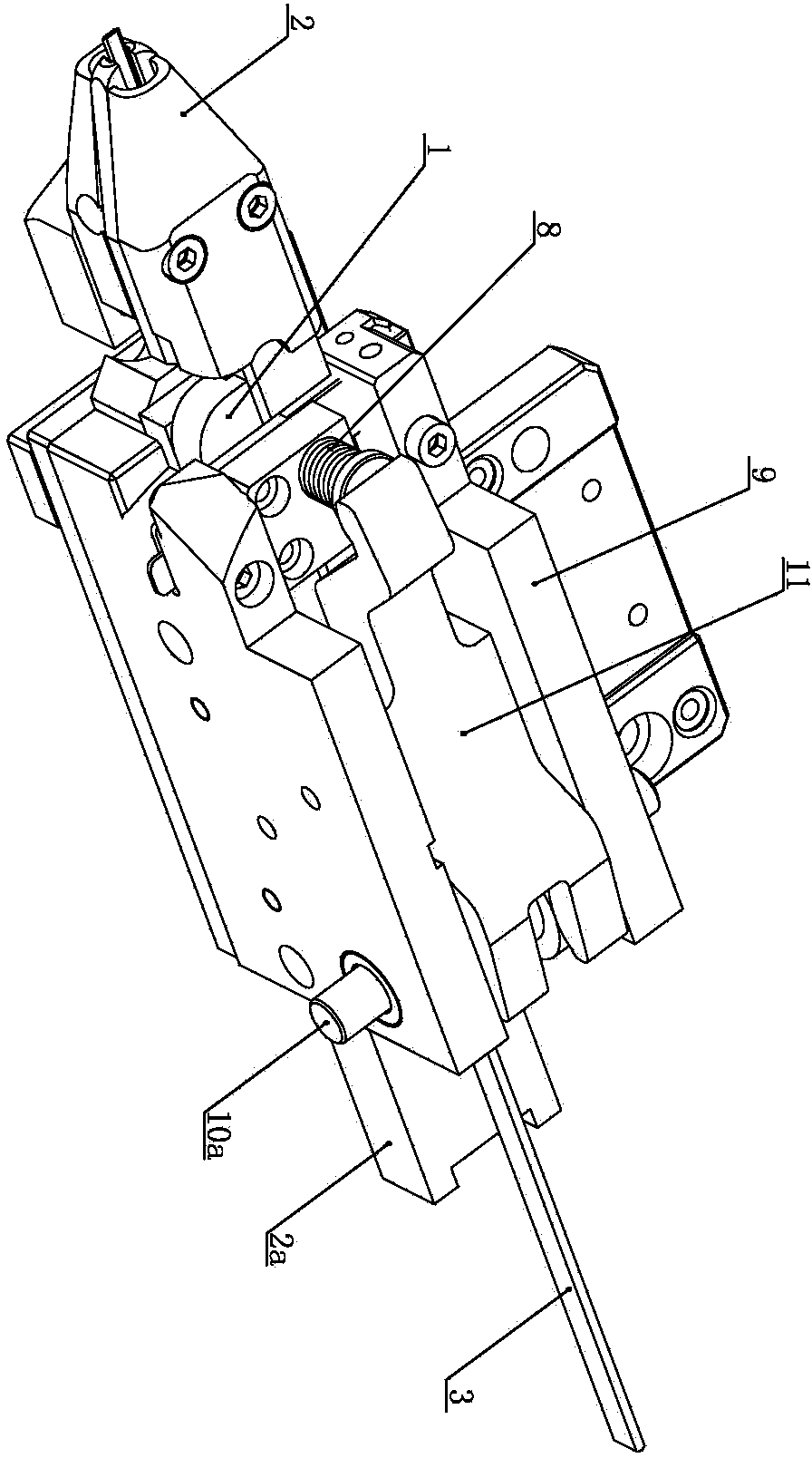 Flat filament brush-making head