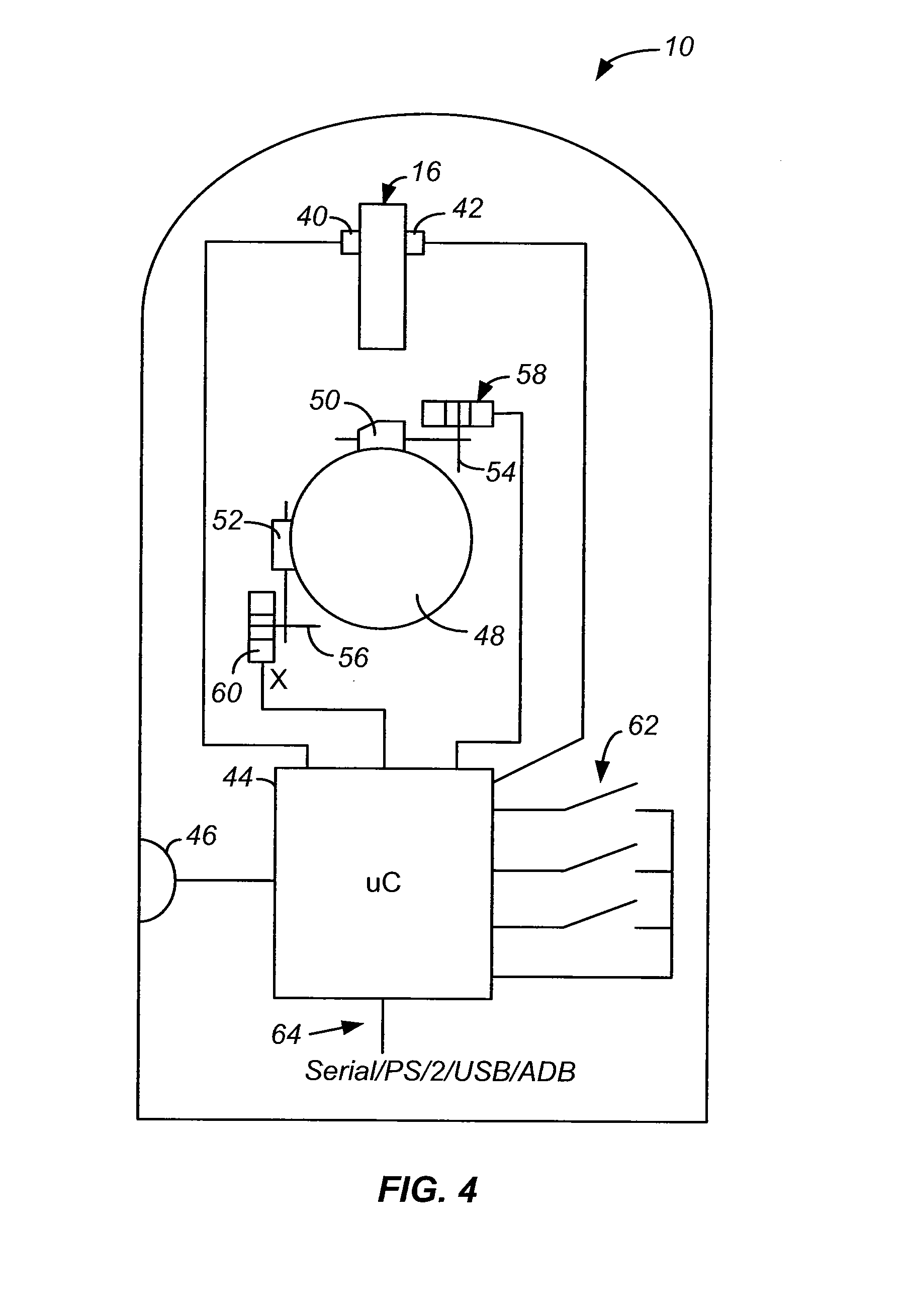 Pointing device with solid-state roller